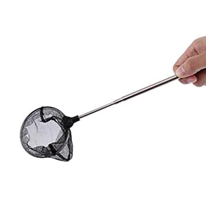 Yosoo Aquarium Retino Telescopico, Guadino con Braccio telescopico per Pesci d’acquario e gamberetti Rete da Pesca Rotonda per Acquario