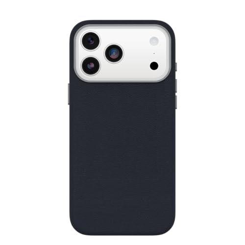 Image of OtterBox iPhone 17 Pro Max Symmetry Series Cactus Leather Case - Blue Sentiment - Slim, Premium Protective iPhone Case