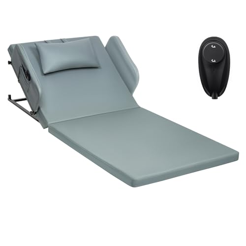 Roboticious Lifting Bed Backrest - Electric Adjustable Power Bed Wedge Mattress with Pillow Cover for Elderly, Patient, Pregnant Women to Sitting and Sleeping Positioning Assistance, Steel Frame