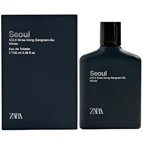 Zara Seoul Winter Perfume for Men Fresh Tangerine Apple Orange Blossom Warm Amber and Woods Scent...