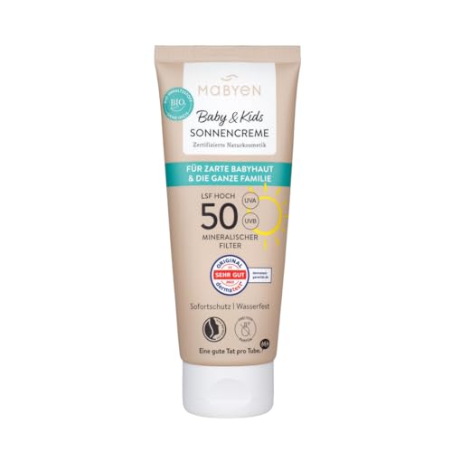 MABYEN Sonnencreme Baby und Kids LSF 50 100ml | Hoher Sonnenschutz -...