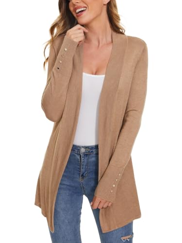 Image of Women's Open Front Long Cardigan Sweaters Dressy Casual | 2026 Fall Trendy, For Office Work Business