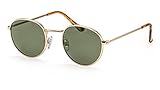 XS-Metallfassung in Gold mit feinen Details unterstreicht den Retro-Look