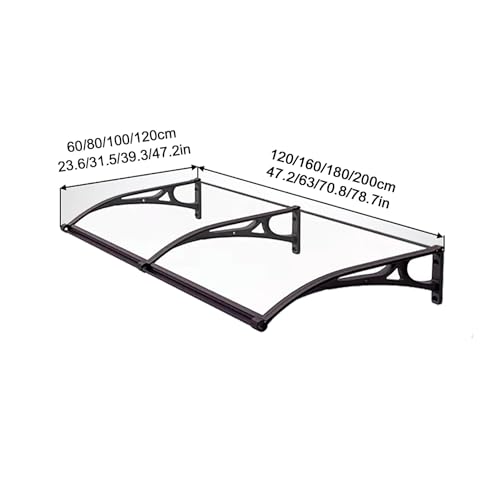 Toldo de aluminio con techo de policarbonato resistente a tormentas 7