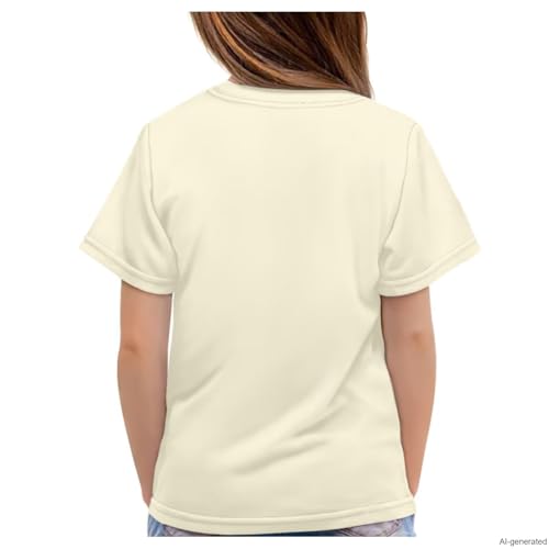 Image of WELLFLYHOM Kids Tshirts Girls Boys Short Sleeve Crewneck Tees Shirts Casual Sport Pullover Tops Size 3-16 Years