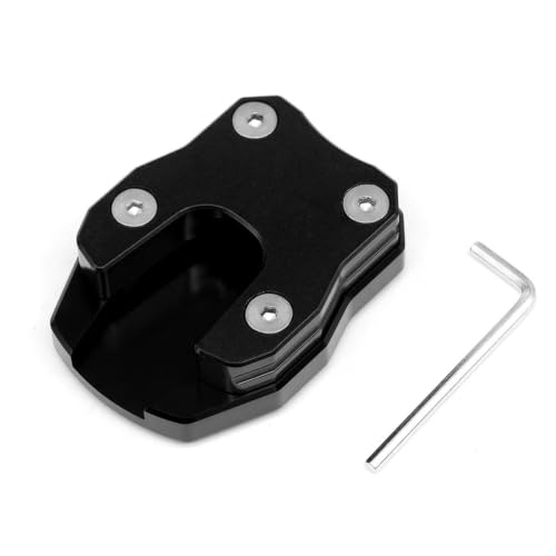 Plaque béquille moto anti-enfoncement pour PCX 125 150 160 coussin d'agrandissement noir