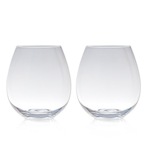 Big Betty - Clear Stemless XL Premium Jumbo Wine Glass Set - Includes