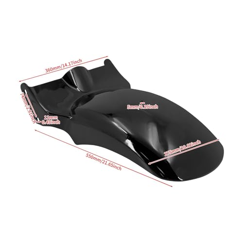 HDBUBALUS Motorrad-Schutzblech hinten + Solositz kurzes Schutzblech, passend für Harley Softail Fat Boy FXBRS Breakout FXDR 2018-2023, weißes Gewinde