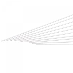 sourcing map ABS Plastic Rod Round Solid White Bar 1.3mmx500mm for DIY Model Material, Architectural Model Making, DIY…
