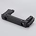 RCLIONS Metal Front Plate Bumper Mount for AXIAL SCX10 II 90046 1/10 RC Crawler Car (Black)
