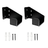 Metall-Kettensägen-Wandhalterung, robustes Design für Werkstatt und Garten, platzsparende Aufbewahrungslösung für Kettensägen und Arbeitswerkzeuge (2 Stück, schwarz)