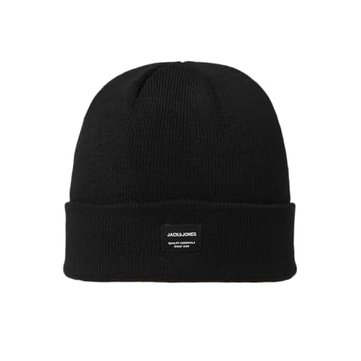 JACK & JONES 12092815 - Bonnet - Homme - Noir (Black) - Taille Unique (Taille Fabricant: One Size)