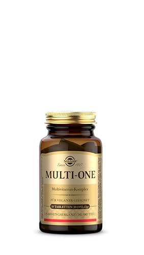 SOLGAR® Multi-one Multivitamin-Komplex - über 30 Mikronährstoffen - enthält 13 essenziellen Vitamine - mit Acerola, Hagebutte und Brunnenkresse - 30 Tage Vorrat
