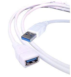 Terabyte World Shopper 1.5 Meter USB Extension Cable USB to USB 3.0 Data Transfer Cord Male to Female Extension USB Cable for Printer, Scanner (Extend USB Port, White) (B09H4DD1WC) Amazon Price History, Amazon Price Tracker