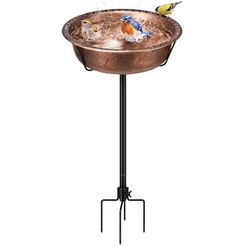 VIVOHOME 13 Inch Metal Bird Bath