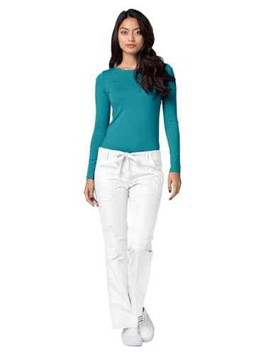 Image of Adar Womens Comfort Long Sleeve T-Shirt Underscrub Tee - 2900 - Teal Green - XL