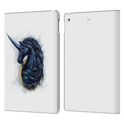 Étui portefeuille en cuir Monokeros Noir Mythique iPad 10.2