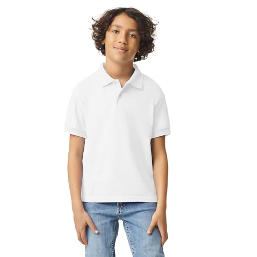 Image of Gildan Kids' DryBlend Short Sleeve Polo, Style G8800b, 3-Pack