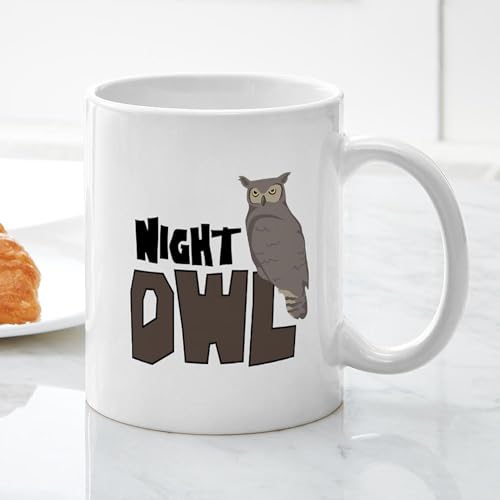 Taza de cerámica de 11 oz Night Owl miniatura 6