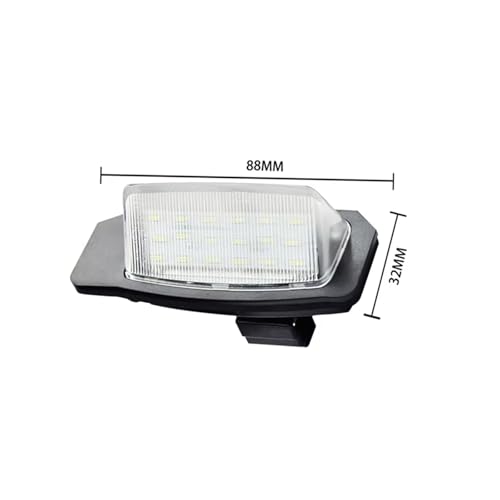 Luz placa matrícula LED blanca para Mitsubishi Eclipse Lancer y Outlander 3