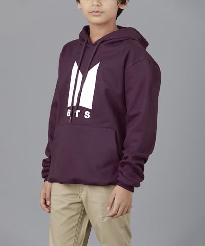 Image of KYDA KIDS Boys Cotton Regular Fit Hooded Neck Hoodies - Sweatshirt with Hoodies Full Sleeves Winter Wear, Long Sleeve Sweatshirts for Boys