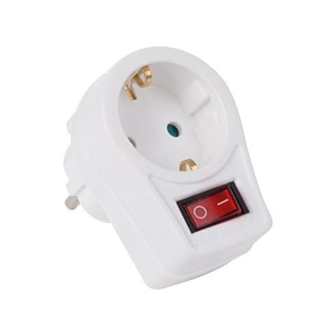 Perel Tools eb1swn de G Distribuidor de Encendido/Apagado de Interruptor de 1 Enchufe Cover