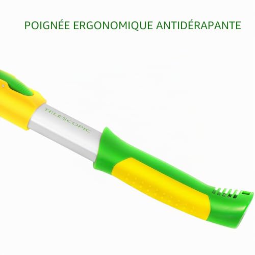 GRÜNTEK Cisaille à Haies Télescopique 680-825mm. Ébrancheur de Jardin – vue 5