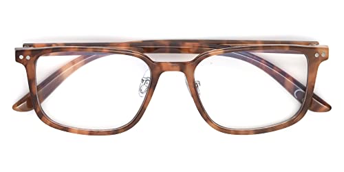 Image of Foster Grant Styles for Y.O.U. San Fran Blue Light Blocking Glasses, Tortoise, Lens Width: 54 mm, Bridge: 19 mm, Arm: 151 mm