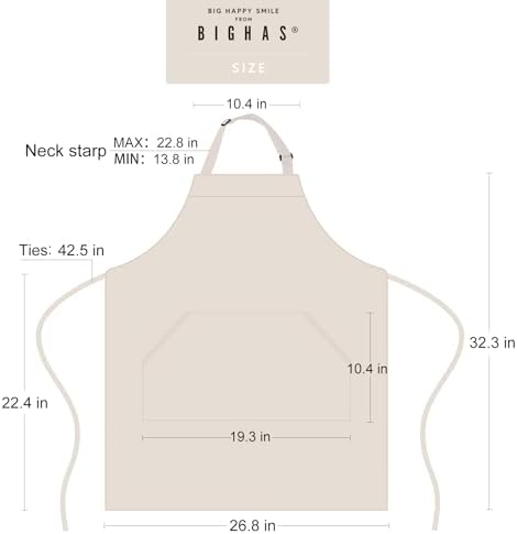 Adjustable Bib Apron with Long Ties for Women Men 18 Colors Chef Kitchen Cooking - Image 5