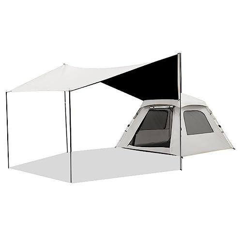 Carpa para camping 3-5 personas con toldo y fácil montaje miniatura 1