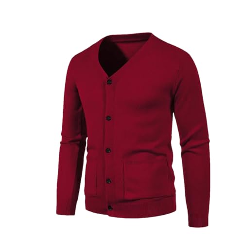Men's Cardigan Thin Outerwear Men's Outerwear Casual Fit Solid Knitwear Sweater
