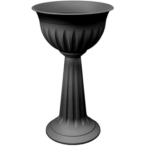 Muddy Hands 75cm Tall Black Plastic Planter Cover