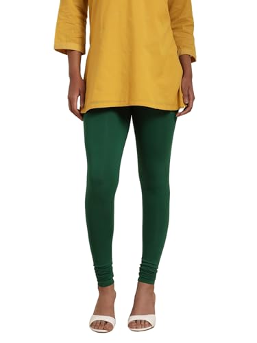 Image of TWIN BIRDS Tailored Cut and Classic Fit Super Stretchable Elastane Fabric Churidar Leggings for Women