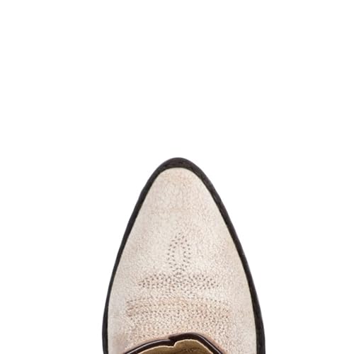 Kid's Carolina Antique White Leather Western Boot2