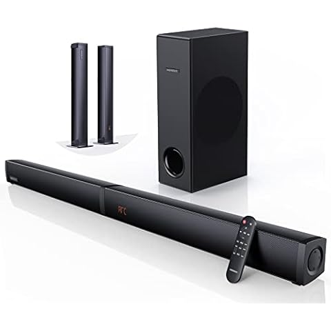 MEREDO 180W Abnehmbare 2-in-1-Soundbar für tv geräte 2.1 Soundbar Cover