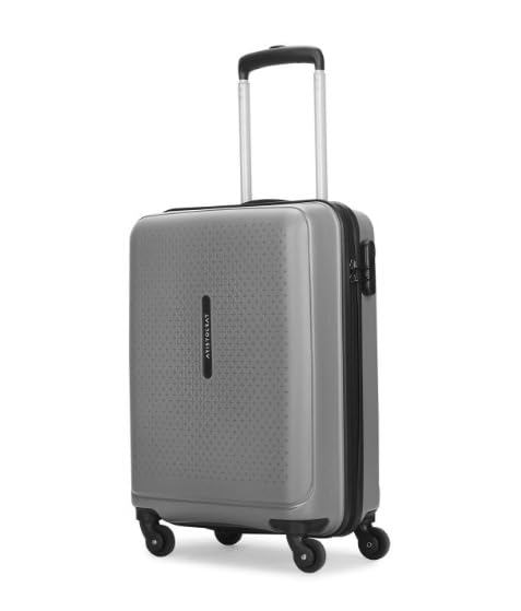 Image of Aristocrat Stratolite Cabin 55 Cm(Small) 4 Wheels Trolley Bags for Travel Hard Case Luggage, Lightweight Bag with Combination Lock & Robust Trolley with 5 Years Warranty (Grey)