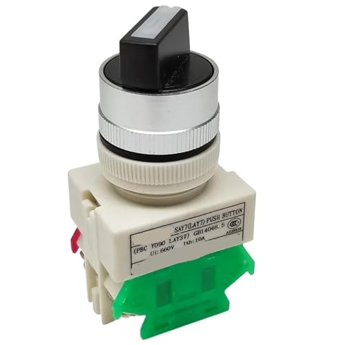Interruptor giratorio de boton para paneles de control industriales LAY37