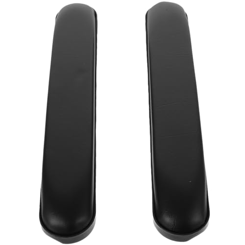 MOLUCKFU 2個車椅子用アームレストパッド 交換用クッション スポンジ製 滑り止め設計 大人用介護アクセサリー 黒