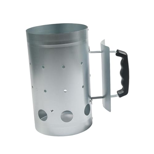 Bothyi Fast Fire Chimney Starter Burner Bucket Stainless Steel Easy Carrying Charcoal Bucket for Barbeque Camping Outside Yard Grill
