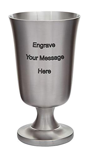 Wentworth Pewter - Medieval Pewter Chalice Goblet Drinking Toasting Cup, Customized