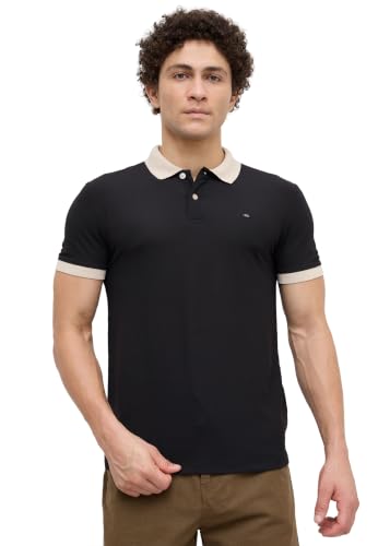 Image of Nostrum Mary Half Sleeve Polo T-Shirt with Two-Tone Collar, Stylish T Shirt for Men, Polo Tshirts for Men, Cotton T Shirt for Man, Casual Tshirt for Mens Boys