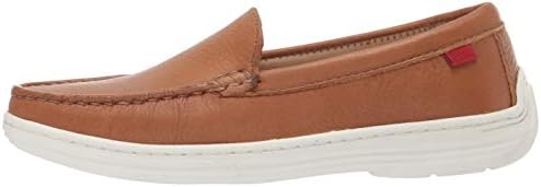 Marc Joseph New York Unisex Genuine Leather Boys/Girls Casual Comfort Slip On Moccasin Venetian Loafer Driving Style, tan grainy 11.5 M US Little Kid | Image 7