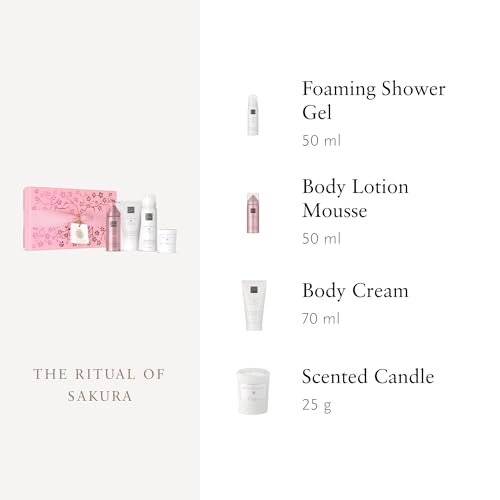 RITUALS Geschenkset The Ritual of Sakura, Small | Geschenkbox mit Körperpflegeprodukten mit Reismilch und Kirschblüten | Pflegende Eigenschaften