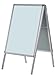 Produktbild FRANKEN Plakatständer Kundenstopper A2 mit Klapprahmentechnik, freistehend, doppelseitig, Aluminiumrahmen, Standard, BSA2