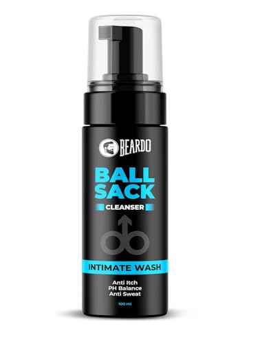 Image of Beardo Ball Sack Intimate Wash For Men, 100ml | Prevent Odour, Itch, Sweating | No Dryness No Irritation | PH Balance Intimate Foaming Cleanser For Men