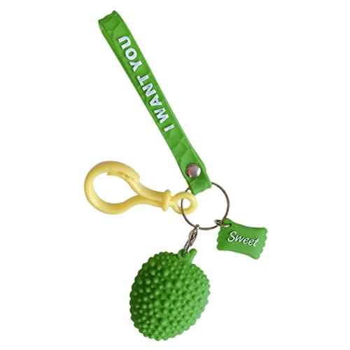 DEARMAMY Llavero De Durián Llavero Camisa Estante De Almacenamiento Doméstico Buque De Vapor Abridores Exprimidor Estante De Almacenamiento De Alambre Tapa Piña Green De Polivinilo