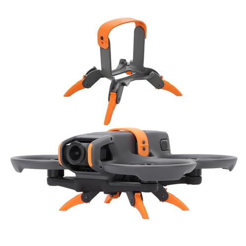 Avata 2 Landing Gear Foldable Quick Release Extension Leg for Avata 2 Accessories, Height Extension Leg for Avata 2 Drone(Orange