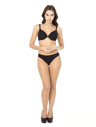 Presents Stylish Seamless Black Push Up Bra Bikini Bottom