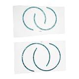 Toyvian 4pcs Guitar Sound Hole Flowers Classical Guitar Sound Hole Ring Sticker Guitar Sound Hole Rosette Inlay Sticker Guitar Soundhole Sticker Guitars Self-adhesive 3d Flower Decoration