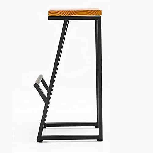 Tabourets de bar de cuisine stables 65cm avec repose-pieds